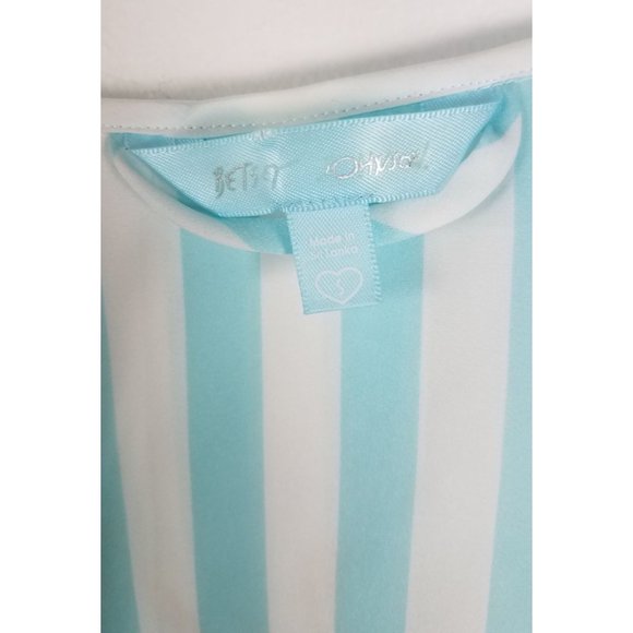 Betsey Johnson Women's Sz. S Tiffany Blue & White "Wifey" Embroidered Robe - Picture 3 of 6